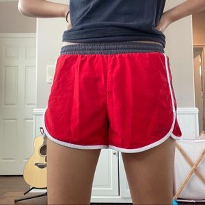 BROOKS red shorts